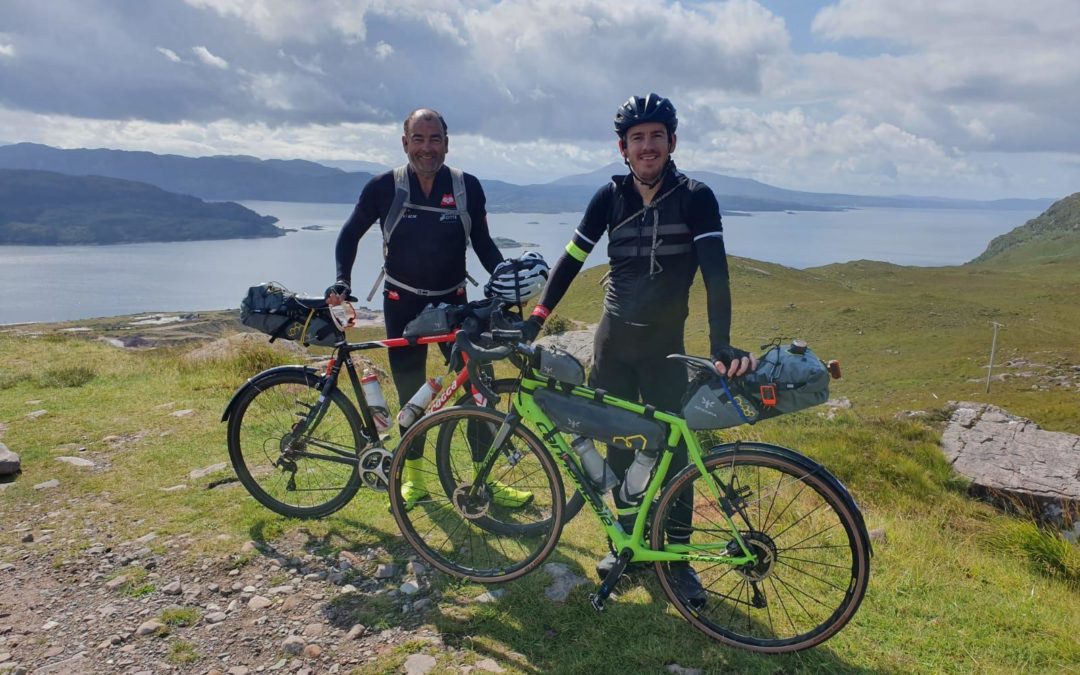 Pair cycle the North Coast 500 to fundraise for PCNH